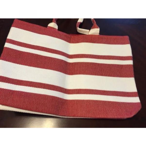 Red And White Beach Bag Tote #2 image
