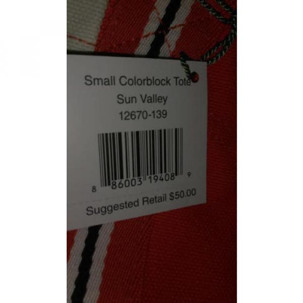 NWT Vera Bradley &#034;Sun Valley&#034; Small Colorblock Tote - Beach Bag #4 image