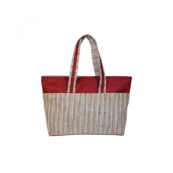 hippie-boho-natural-burlap-bag-jute-shoulder-bag-tote-handbag-beach-bag #2 image