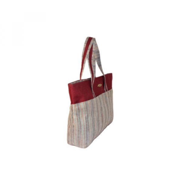 hippie-boho-natural-burlap-bag-jute-shoulder-bag-tote-handbag-beach-bag #3 image