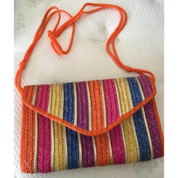 Waves Tandem Bags California Purse Woven Bamboo-Like Hippie Boho Beach Handbag #1 image
