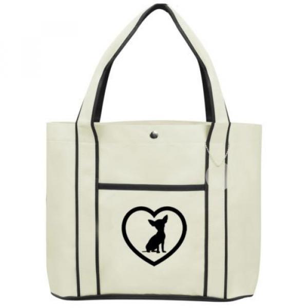 Chihuahua Heart  Fashion Tote Bag Shopping Beach Purse #3 image