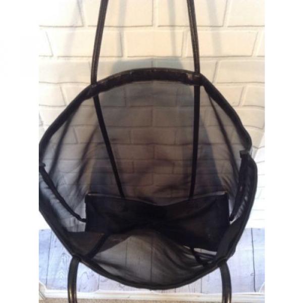 Victoria&#039;s Secret Beach Athletic Bikini Bag Large Tote Black Waterproof Mesh #4 image