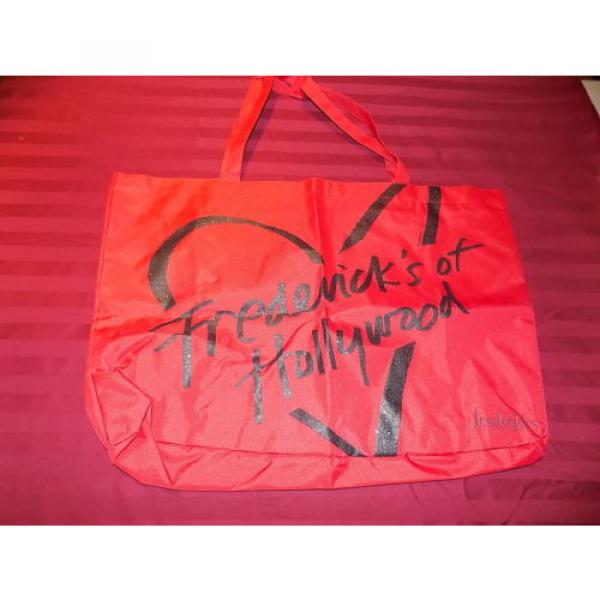 NWT Frederick&#039;s of Hollywood Signature Glitter Beach Tote Bag w/ sm. makeup bag #3 image