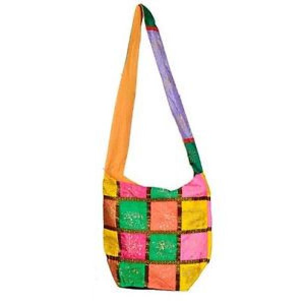 Handmade bag Ethnic Boho shopping purse Embroidery gypsy beach bag D33S #1 image