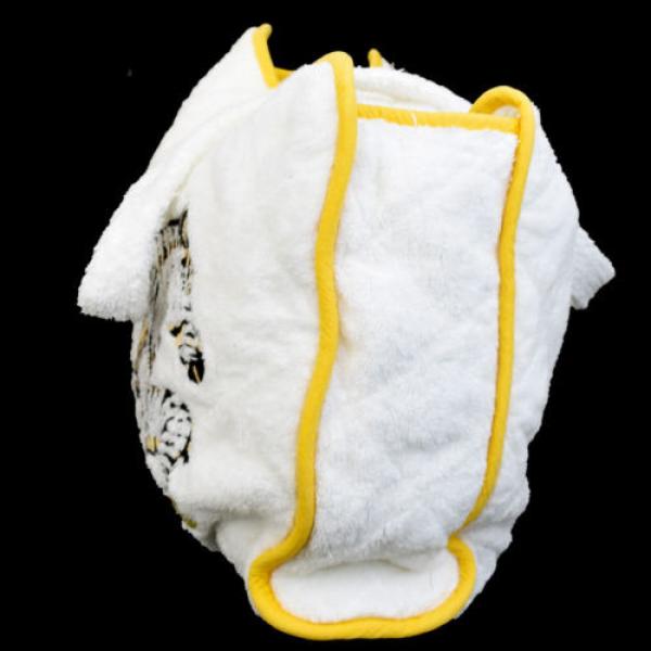 Authentic HERMES Zebra Shoulder Beach Bag Pillow Set 100% Cotton White 03D705 #2 image