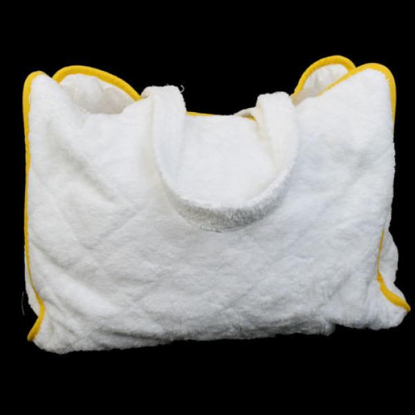 Authentic HERMES Zebra Shoulder Beach Bag Pillow Set 100% Cotton White 03D705 #3 image