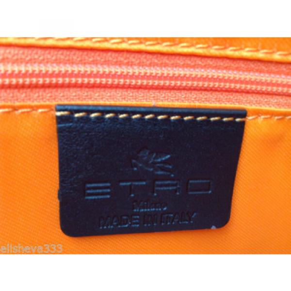 Etro (Milano Italy) Shopping Tote Handbag Paisley Canvas Made in Italy Beach Bag #5 image