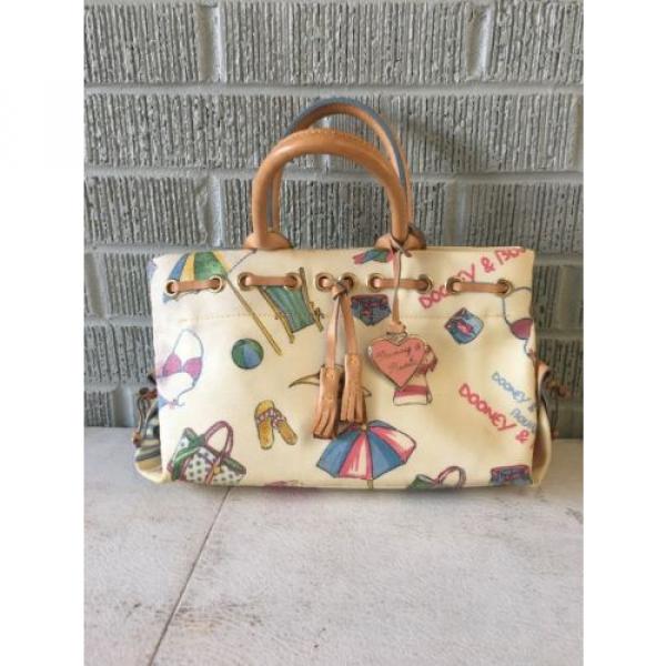 Dooney &amp; Burke Vintage Beach  Style  Handbag Bag Purse #1 image