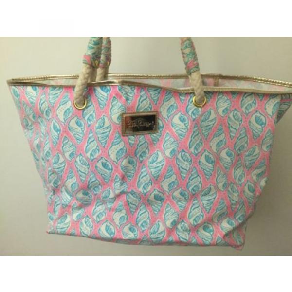LILLY PULITZER A LITTLE TIPSY SHORELINE TOTE BAG PURSE BEACH HOLY GRAIL! #1 image