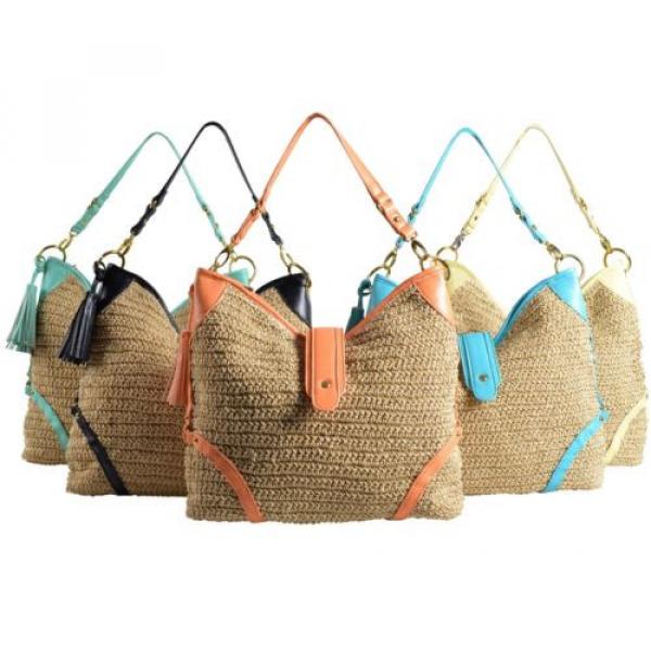Women Summer Shoulder Straw Tote Lady Beach Bag Shopping Handbag 67% Off MSRP #1 image