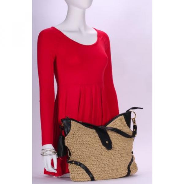 Women Summer Shoulder Straw Tote Lady Beach Bag Shopping Handbag 67% Off MSRP #2 image