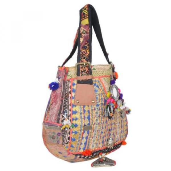 Banjara Bag 12&#034;x13&#034; Tote messenger Shopper Market Beach Bag India ID-15036 #2 image
