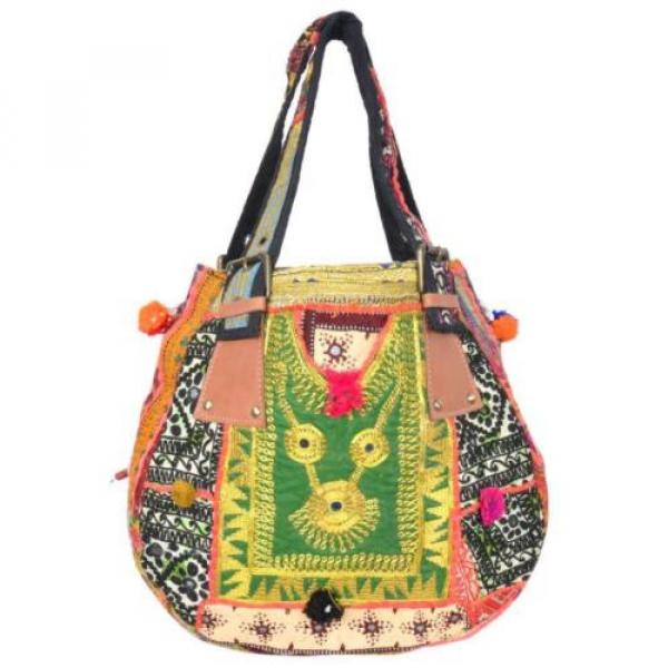 Banjara Bag 12&#034;x13&#034; Tote messenger Shopper Market Beach Bag India ID-15036 #3 image