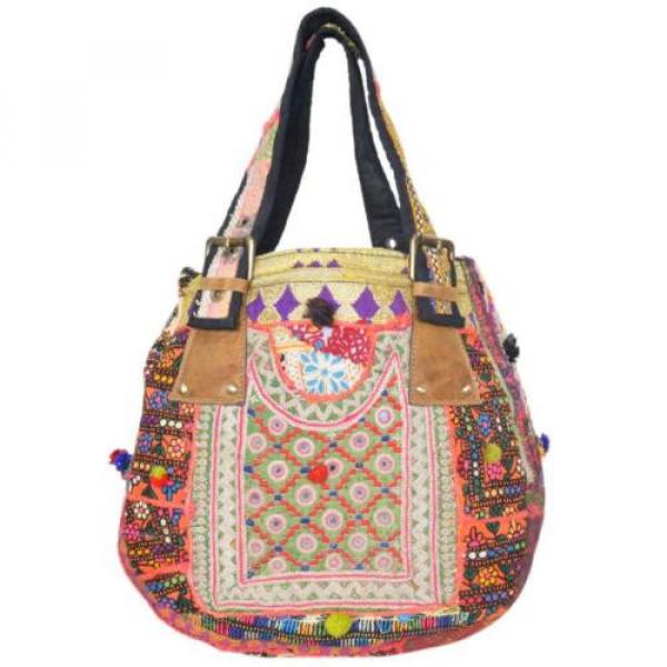 Banjara Bag 12&#034;x13&#034; Tote messenger Shopper Market Beach Bag India ID-15029 #3 image