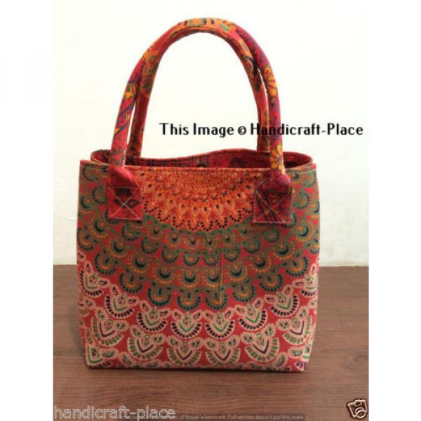 Indian Handmade Mandala Shopping Purse Cotton Beach Bag Large Tote Messenger #1 image