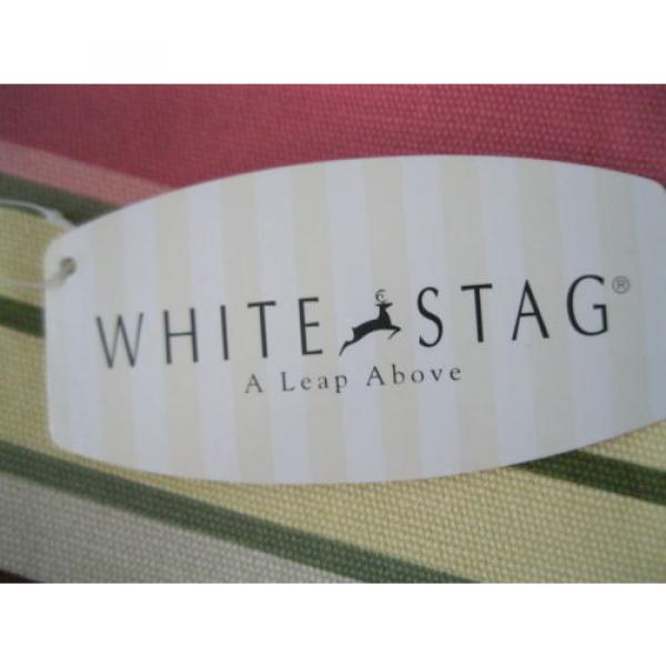 White Stag -COLROFUL STRIPED  CANVAS TOTE  Handbag Beach Bag #4 image