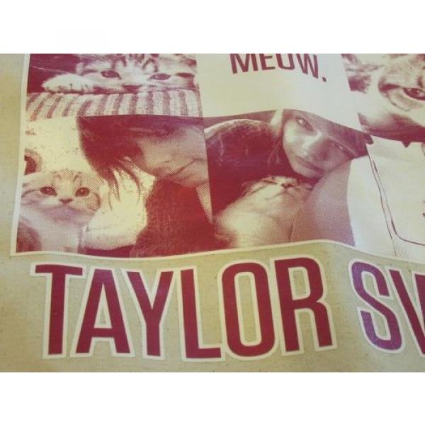 NWT - TAYLOR SWIFT Meow Meridith The Cat Canvas Tote Beach Bag RED Tour Music #4 image
