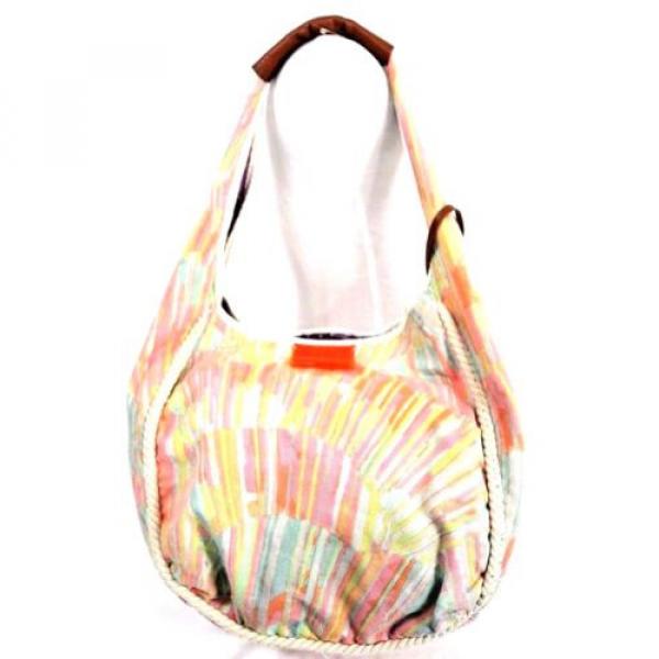 JUICY COUTURE  Canvas Hobo Shoulder Bag Purse Tote Beach Shopper #2 image