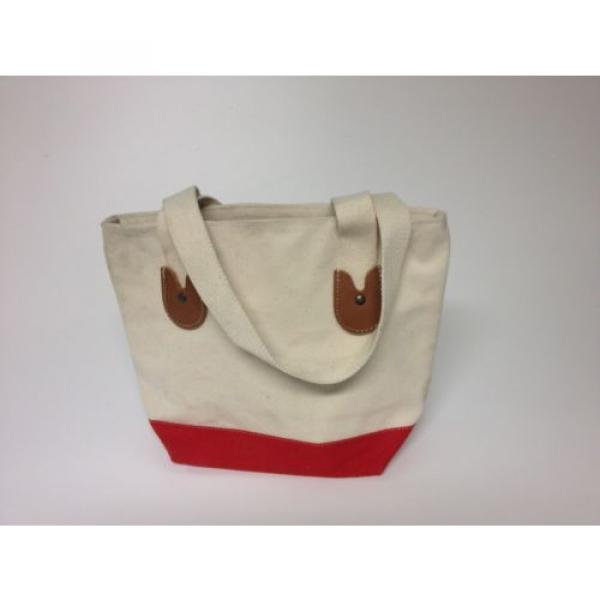 Canvas Handbag Beach Bag Tote Bag Book Bag JUST IN TIME FOR SCHOOL! Small RED #1 image