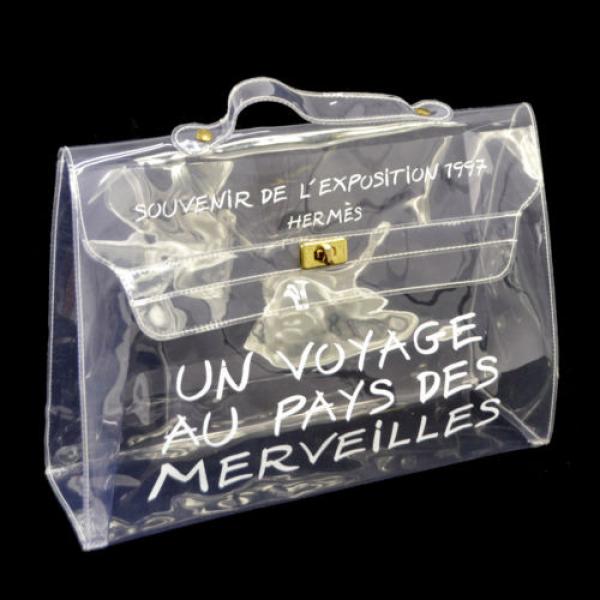 Authentic HERMES KELLY VINYL Beach Hand Bag SOUVENIR DE L&#039;EXPOSITION 1997 V02755 #1 image