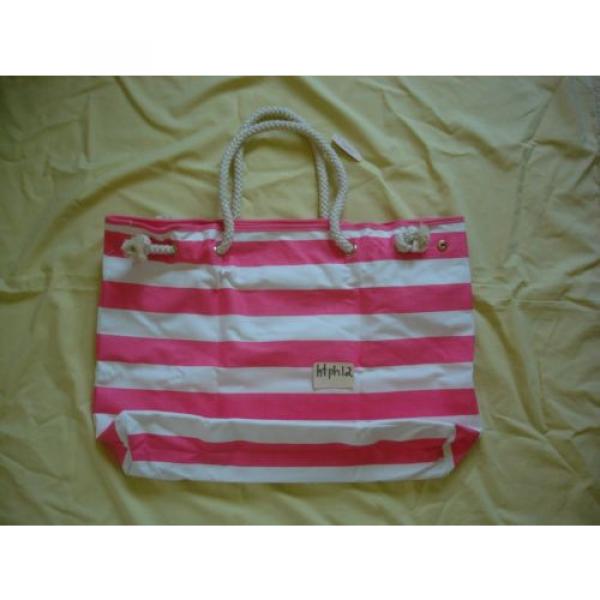 NWT New Victoria&#039;s Secret Pink Big Take Me to the Beach Large Canvas Tote Bag #3 image