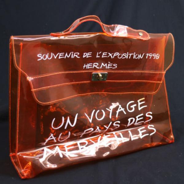 Authentic HERMES KELLY VINYL Beach Hand Bag SOUVENIR DE L&#039;EXPOSITION 1998 K06899 #1 image