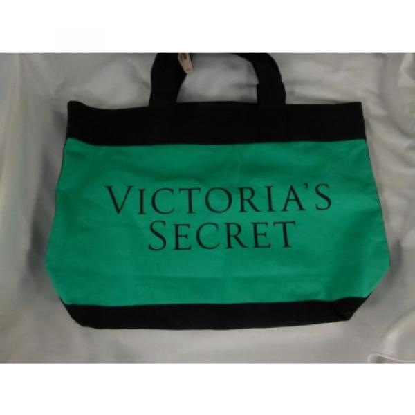 Victorias Secret Beach Tote Bag Teal Blue MSRP $78 New with Tag #1 image