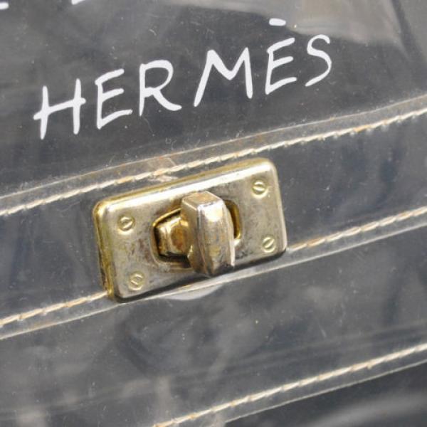 Authentic HERMES Kelly Beach Hand Bag SOUVENIR DE L&#039;EXPOSITION Vinyl 1997 V01396 #5 image