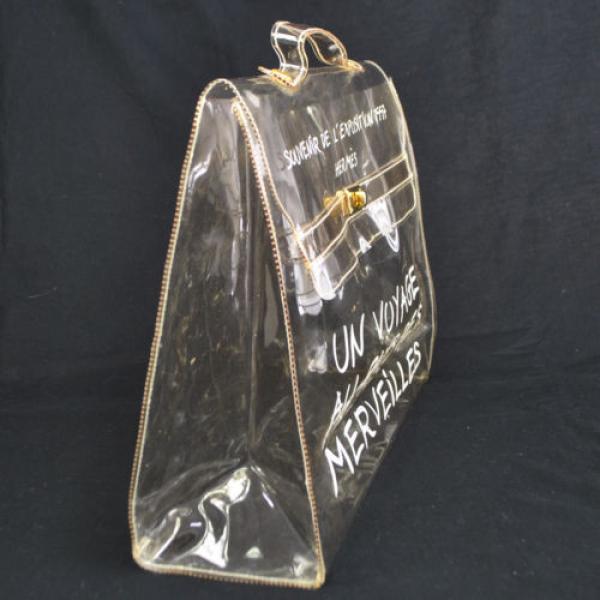 Authentic HERMES KELLY VINYL Beach Hand Bag SOUVENIR DE L&#039;EXPOSITION 1997 V01917 #2 image