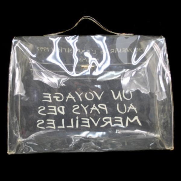 Authentic HERMES Kelly Beach Hand Bag SOUVENIR DE L&#039;EXPOSITION Vinyl 1997 S02894 #4 image