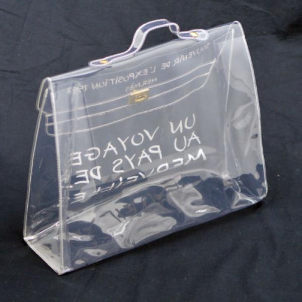 Authentic HERMES KELLY VINYL Beach Hand Bag SOUVENIR DE L&#039;EXPOSITION 1997 V11611 #2 image