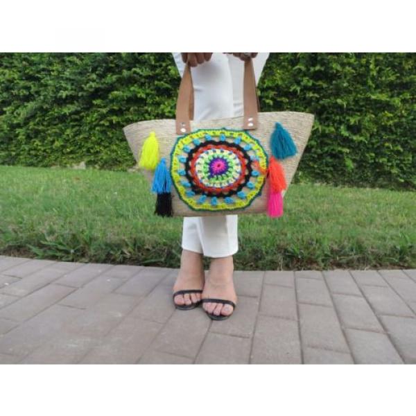 Beach bag, summer bag, woven bag, handmade bag, mexican bag #3 image