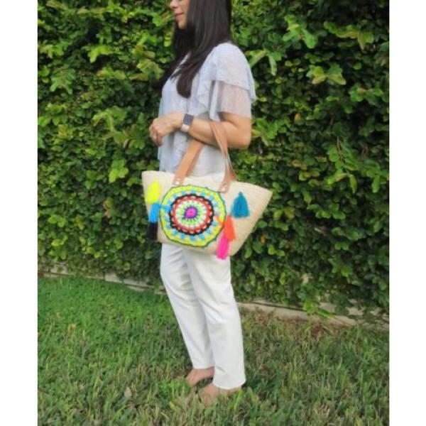 Beach bag, summer bag, woven bag, handmade bag, mexican bag #4 image
