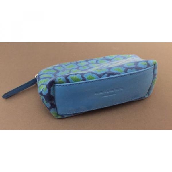 New Stubbs &amp; Wootton Palm Beach Blue Spots POCKET Cosmetic Bag Clutch MSRP $75 #2 image