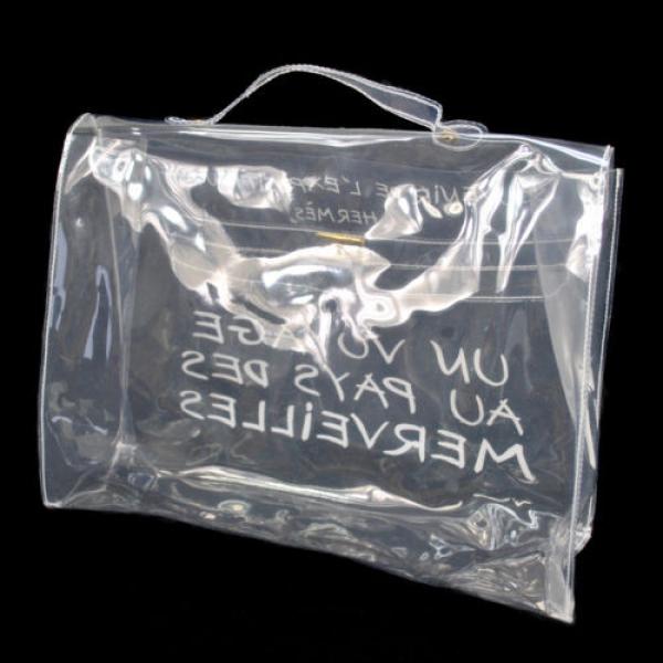 Authentic HERMES Kelly Beach Hand Bag SOUVENIR DE L&#039;EXPOSITION Vinyl 1997 V08014 #2 image