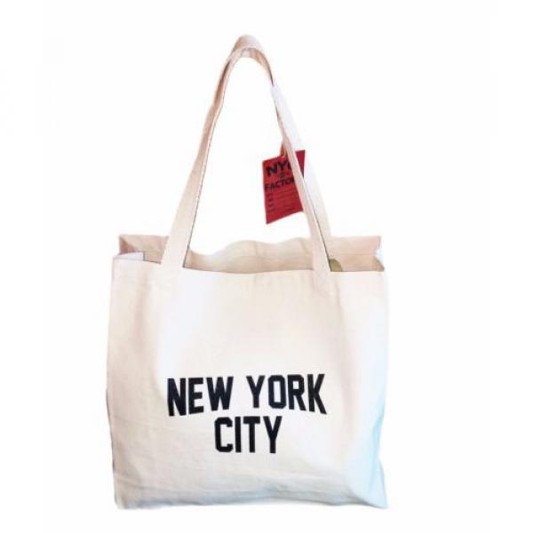 Gusseted New York City Tote Bag Lennon NYC Style Shopping Gym Beach #1 image