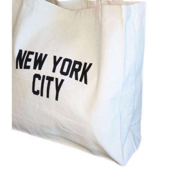 Gusseted New York City Tote Bag Lennon NYC Style Shopping Gym Beach #2 image