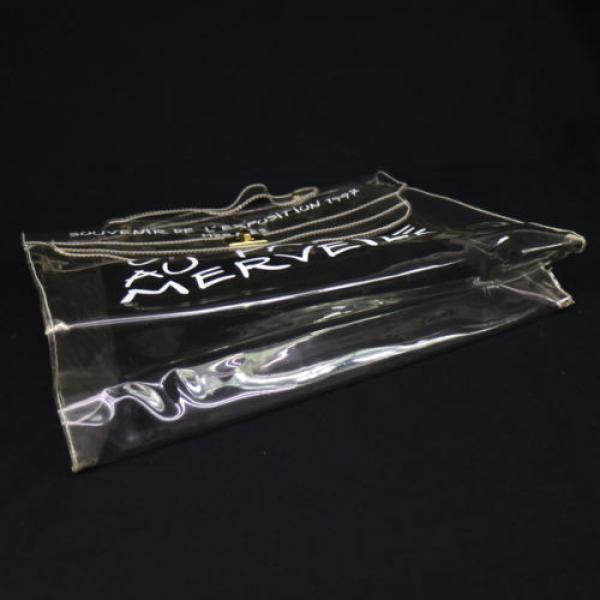 Authentic HERMES KELLY VINYL Beach Hand Bag SOUVENIR DE L&#039;EXPOSITION 1997 V08290 #4 image