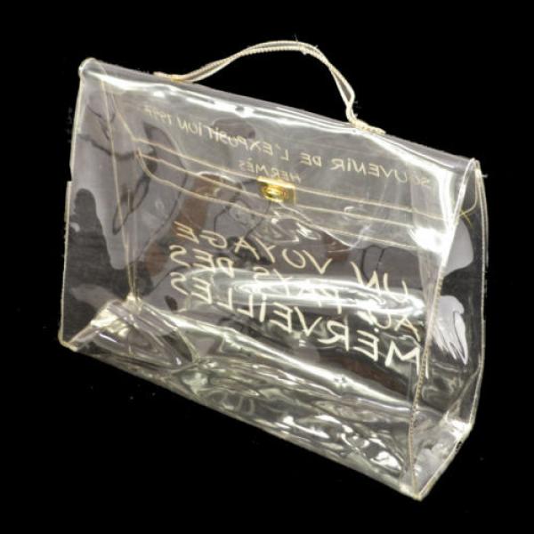 Authentic HERMES KELLY VINYL Beach Hand Bag SOUVENIR DE L&#039;EXPOSITION 1997 V02639 #2 image