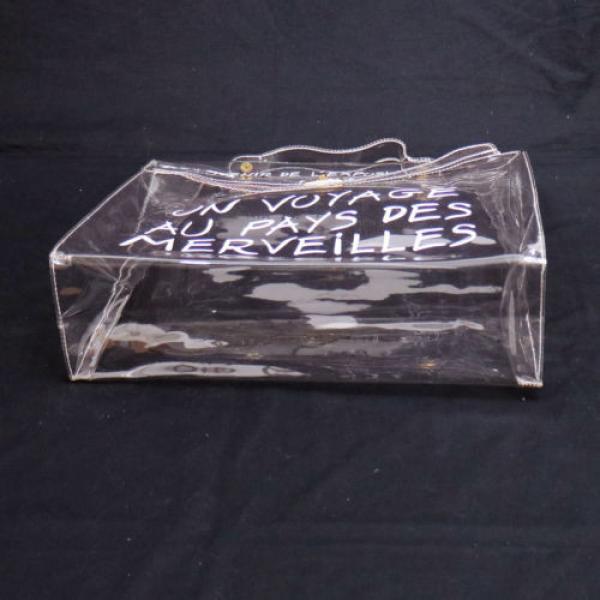 Auth HERMES KELLY Beach Hand Bag SOUVENIR DE L&#039;EXPOSITION 1997 Vinyl VTG V09464 #3 image