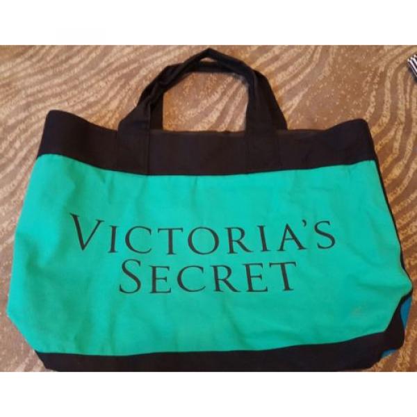 Victoria&#039;s Secret tote bag blue green black book beach exercise #1 image