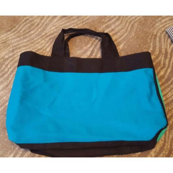 Victoria&#039;s Secret tote bag blue green black book beach exercise #2 image