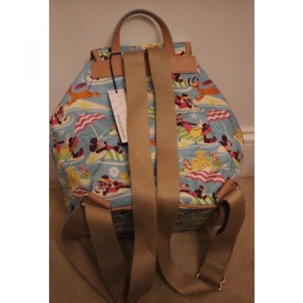 NWT Dooney &amp; Bourke Disney Beach Print Backpack Bag Mickey Mouse Pluto Perfect!! #2 image