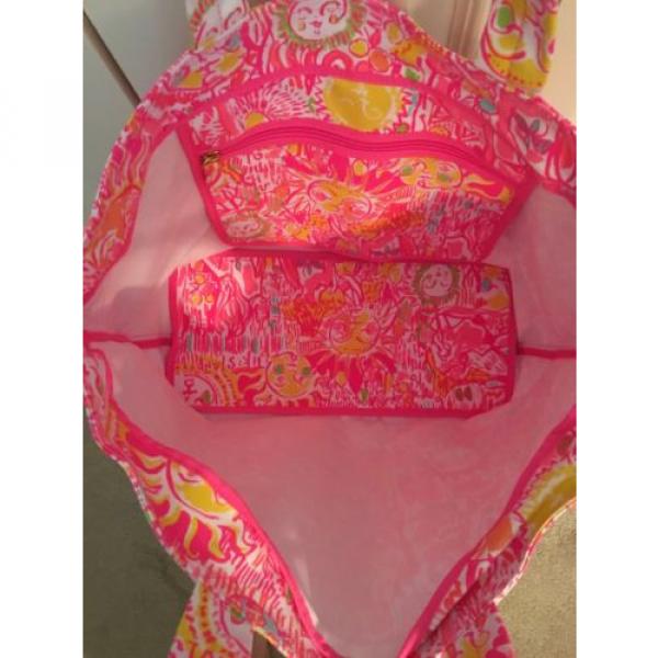 NWT Lilly Pulitzer Palm Beach Tote Bag Pink Pout #4 image
