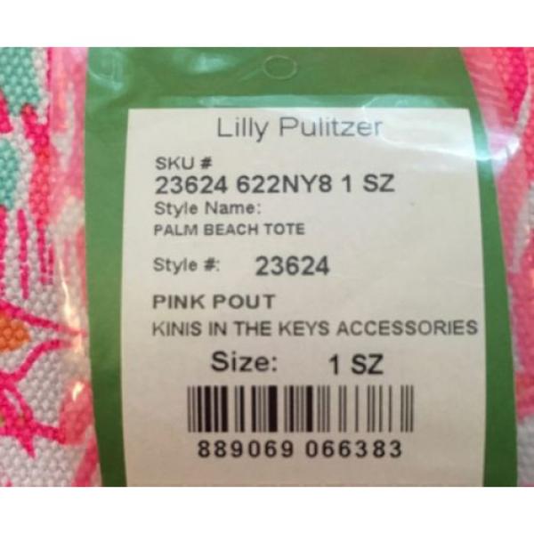 NWT Lilly Pulitzer Palm Beach Tote Bag Pink Pout #5 image
