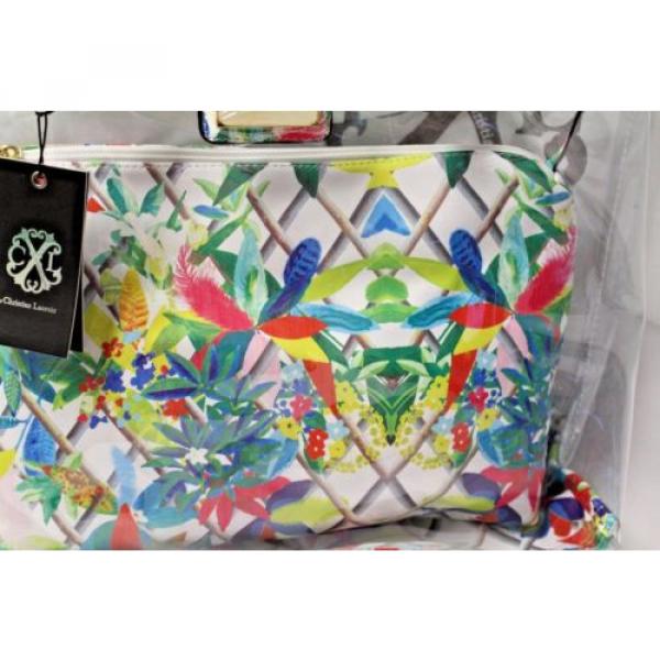 Christian Lacroix Amaryllis Clear Tote Bag Beach Color- Canopy Multi NWT $88 #1 image