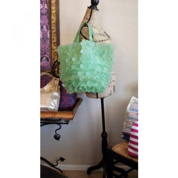 JUICY COUTURE Rare PVC Flower Covered Beach Pool Bag Hobo Tote #1 image