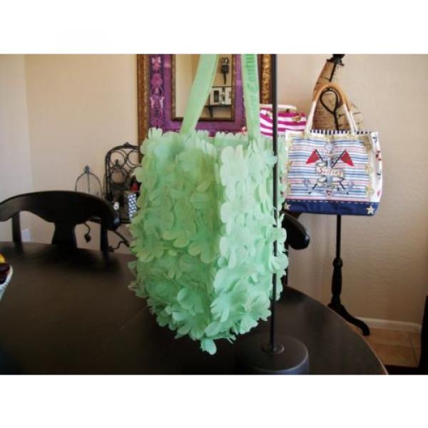 JUICY COUTURE Rare PVC Flower Covered Beach Pool Bag Hobo Tote #5 image