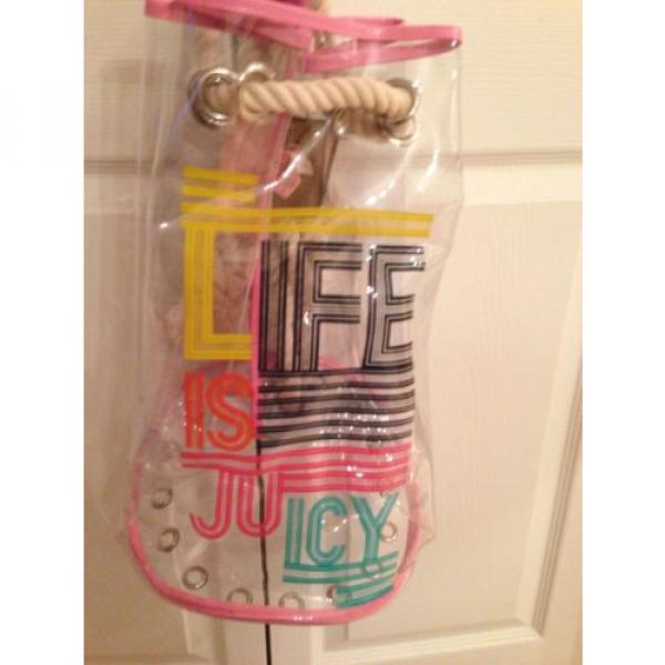 JUICY LIFE IS JUICY CLEAR VINYL BEACH BAG #1 image